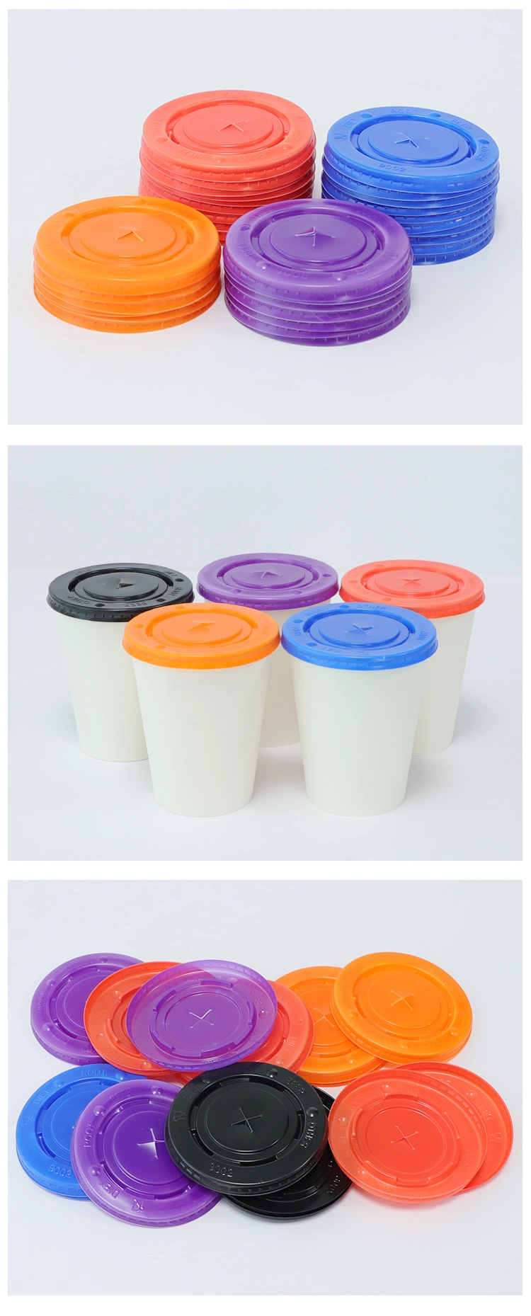 Take Away Cold Drink Disposable Coffee PS Cover Lid for Cup