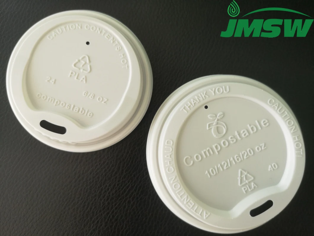 Compostable Eco-Friendly Cpla Cup Lid Cover for Coffee