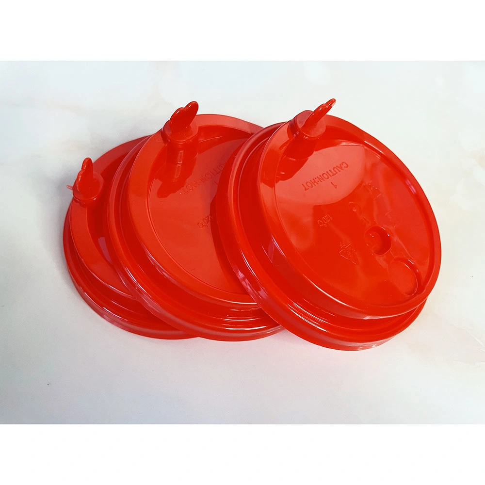 Take Away Coffee Cup Lid Use Hot/ Cold Drink Disposable Coffee Cups Red Black White Plastic PP/PS Cover Lid for Cup