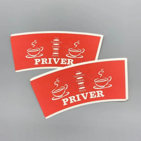 El logotipo personalizado más barato que imprime los fanáticos de la taza de papel recubierto de PE